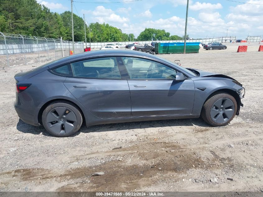 2023 Tesla Model 3 Rear-Wheel Drive VIN: 5YJ3E1EA0PF397811 Lot: 39471585