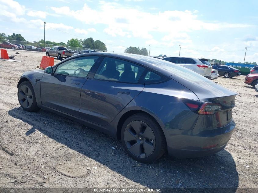 2023 Tesla Model 3 Rear-Wheel Drive VIN: 5YJ3E1EA0PF397811 Lot: 39471585