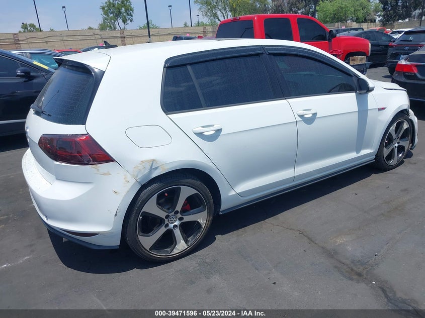 2015 VOLKSWAGEN GOLF GTI 2.0T SE 4-DOOR - 3VW4T7AU1FM095075