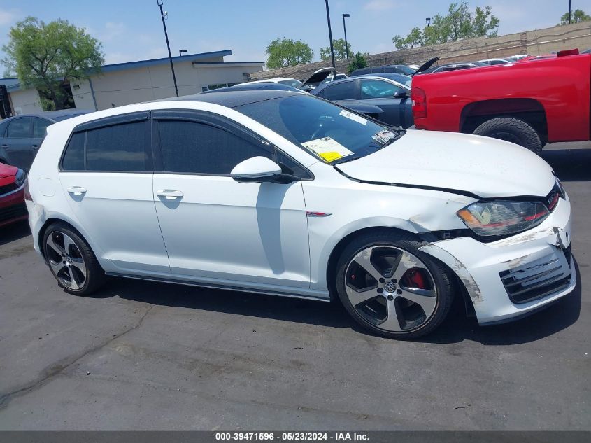 2015 VOLKSWAGEN GOLF GTI 2.0T SE 4-DOOR - 3VW4T7AU1FM095075