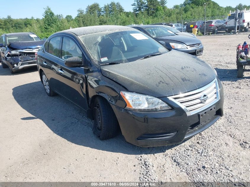 2015 Nissan Sentra Sv VIN: 3N1AB7APXFL696156 Lot: 39471610