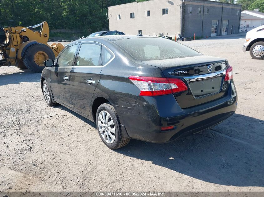 2015 Nissan Sentra Sv VIN: 3N1AB7APXFL696156 Lot: 39471610