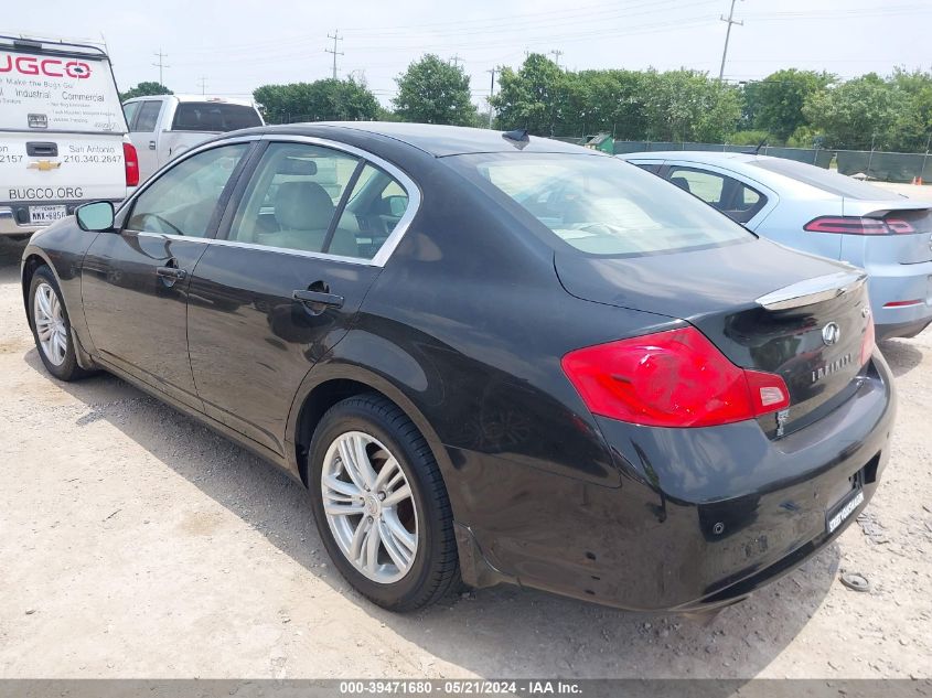 2011 Infiniti G37X VIN: JN1CV6AR8BM411059 Lot: 39471680