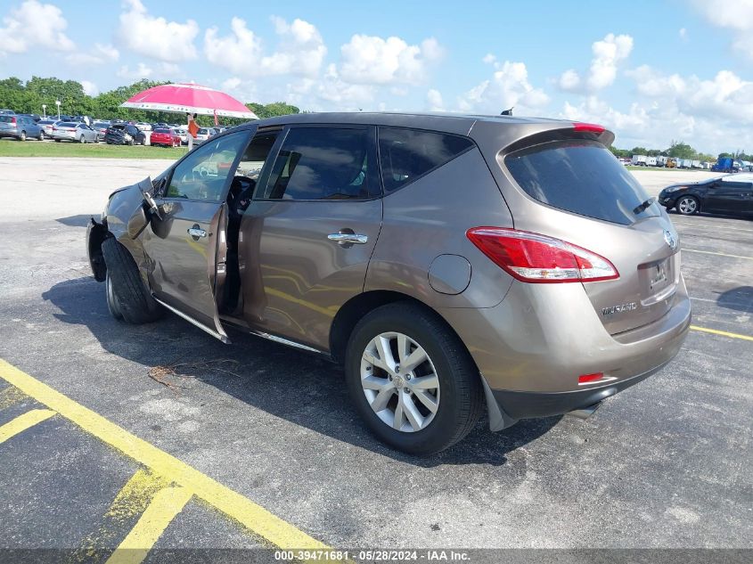 2013 Nissan Murano S VIN: JN8AZ1MUXDW209850 Lot: 39471681