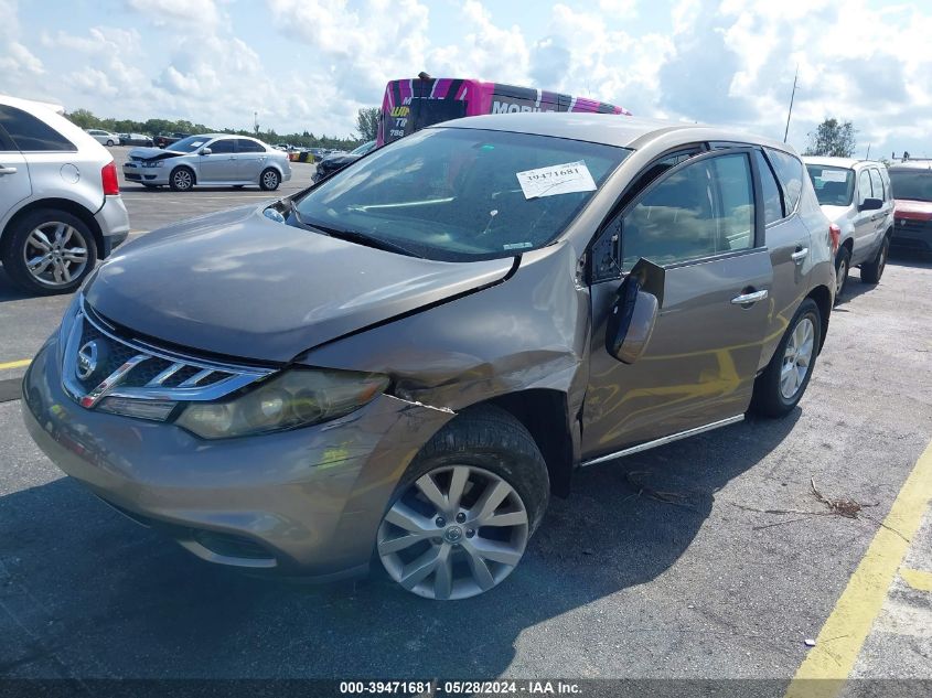 2013 Nissan Murano S VIN: JN8AZ1MUXDW209850 Lot: 39471681