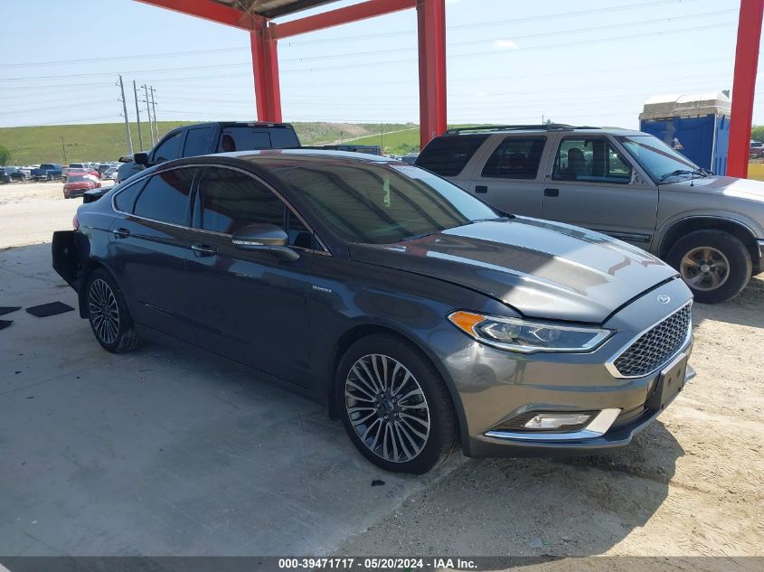 2017 Ford Fusion Titanium VIN: 3FA6P0K91HR146572 Lot: 39471717