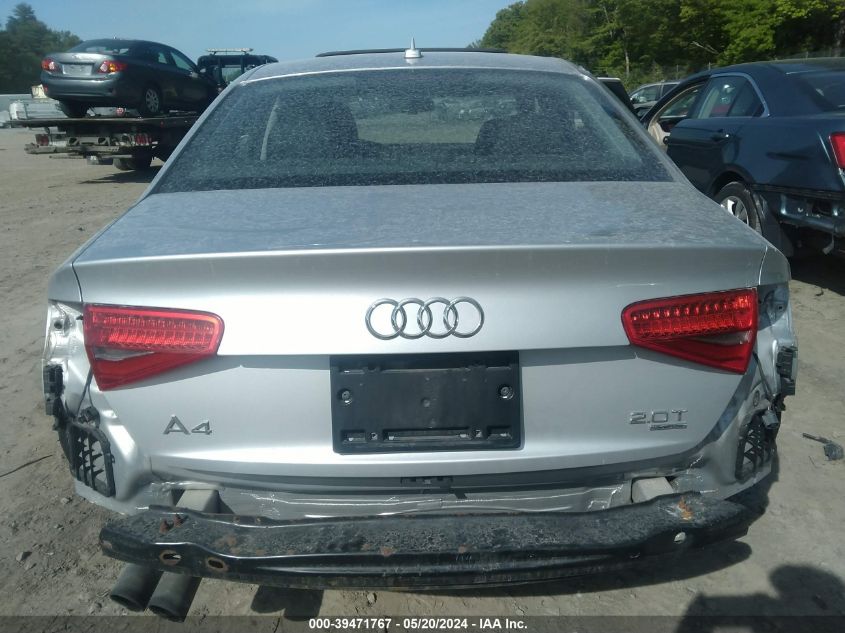 2013 Audi A4 2.0T Premium VIN: WAUFFAFL2DN026203 Lot: 39471767