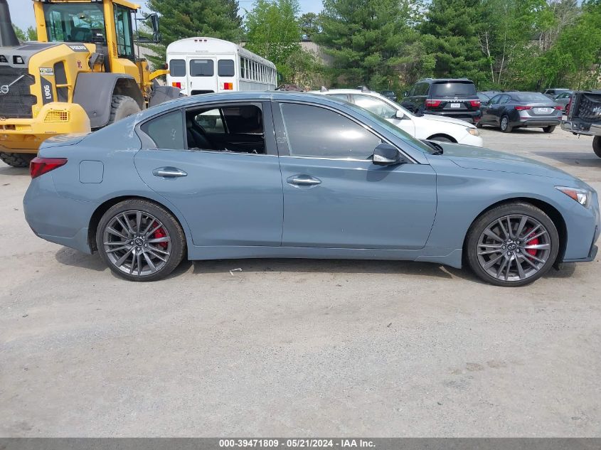 2022 Infiniti Q50 Red Sport 400 Awd VIN: JN1FV7DR7NM390188 Lot: 39471809