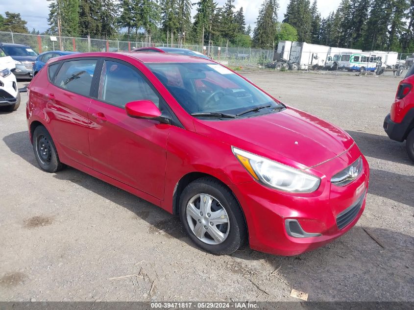 2015 Hyundai Accent Gs VIN: KMHCT5AE8FU224321 Lot: 39471817