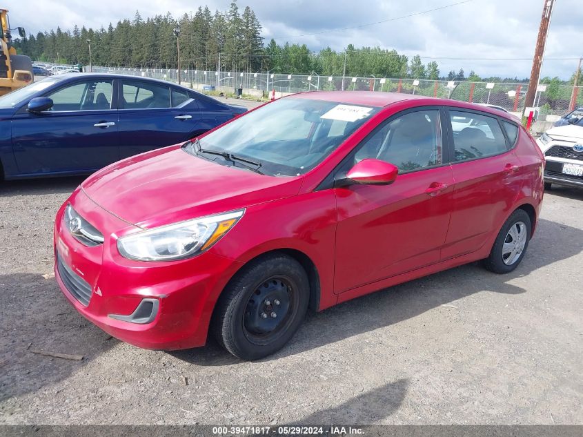 2015 Hyundai Accent Gs VIN: KMHCT5AE8FU224321 Lot: 39471817