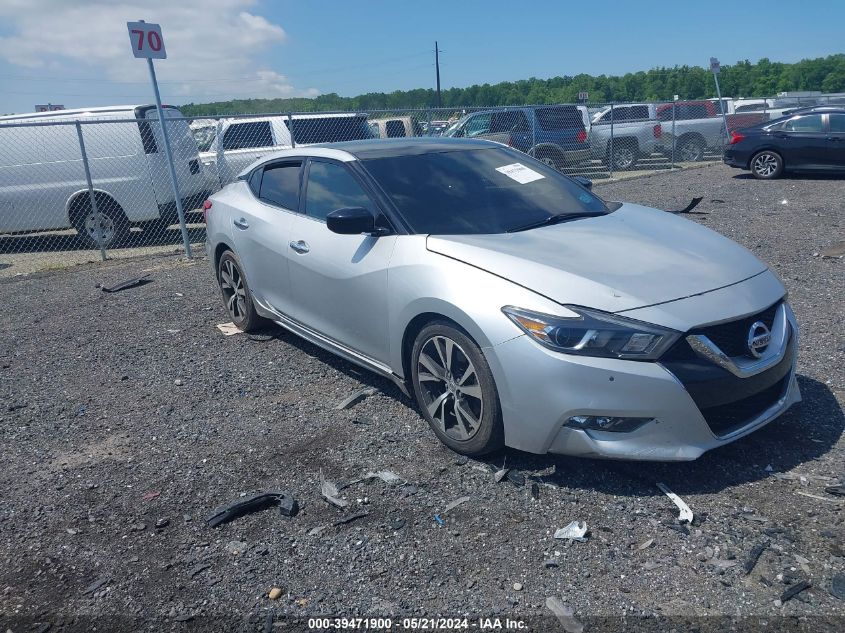 2017 Nissan Maxima 3.5 S VIN: 1N4AA6APXHC456278 Lot: 39471900