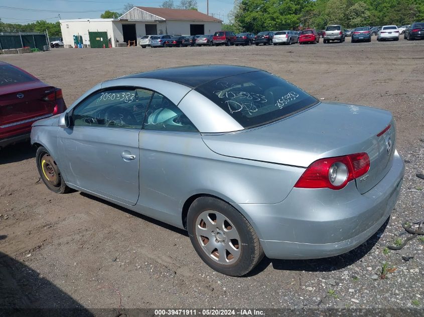 2007 Volkswagen Eos 2.0T VIN: WVWAA71F57V020593 Lot: 39471911