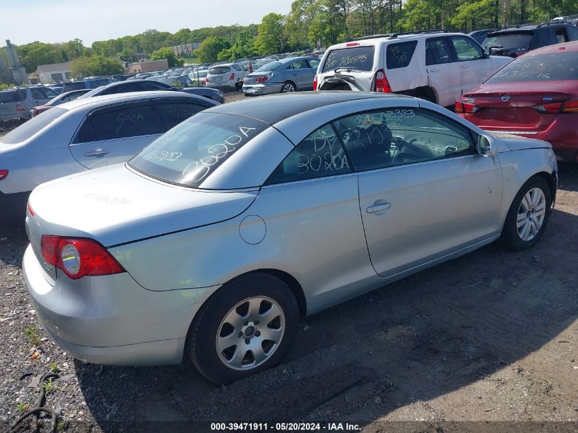 2007 Volkswagen Eos 2.0T VIN: WVWAA71F57V020593 Lot: 39471911