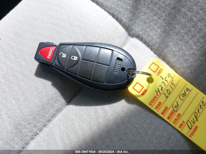 2015 Dodge Grand Caravan American Value Pkg VIN: 2C4RDGBG4FR530100 Lot: 39471934