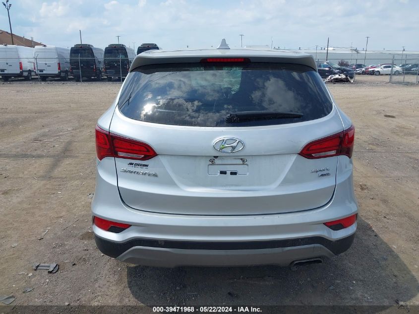 2017 Hyundai Santa Fe Sport 2.4L VIN: 5XYZTDLB3HG390827 Lot: 39471968