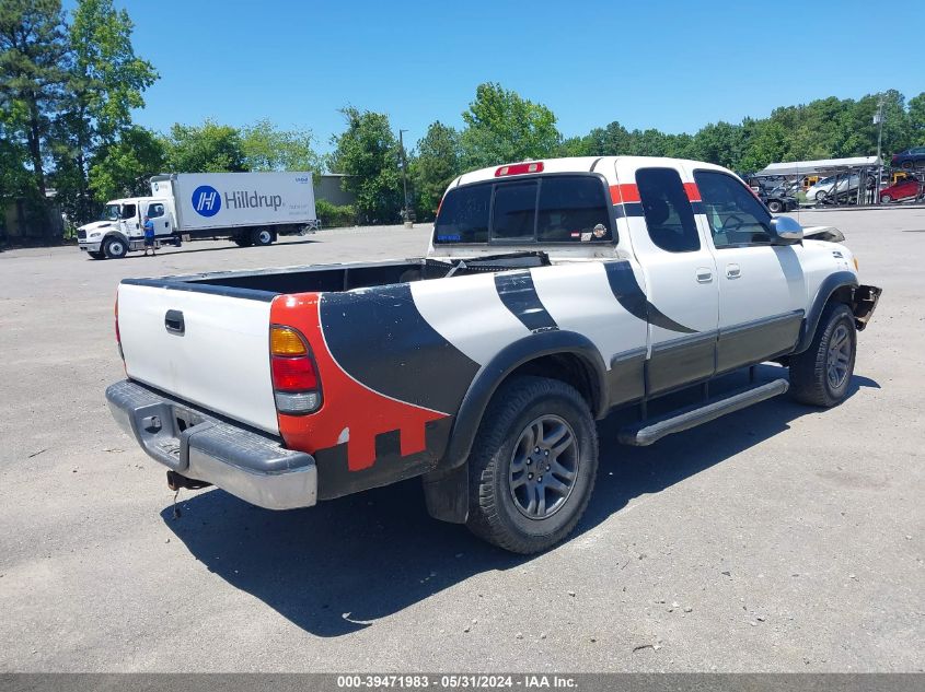 2000 Toyota Tundra Sr5 V8 VIN: 5TBRT3414YS043471 Lot: 39471983