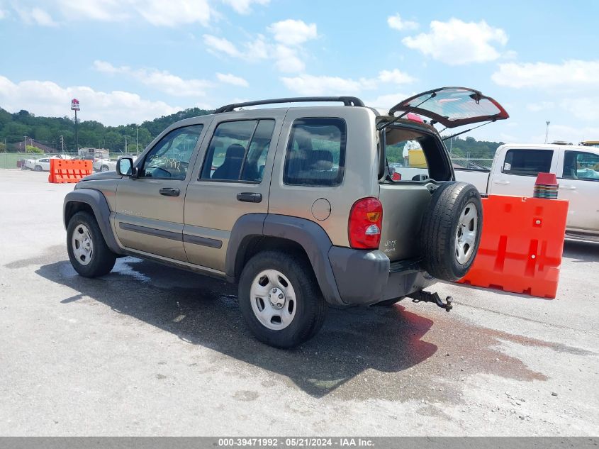 2003 Jeep Liberty Sport VIN: 1J4GL48K53W720747 Lot: 39471992