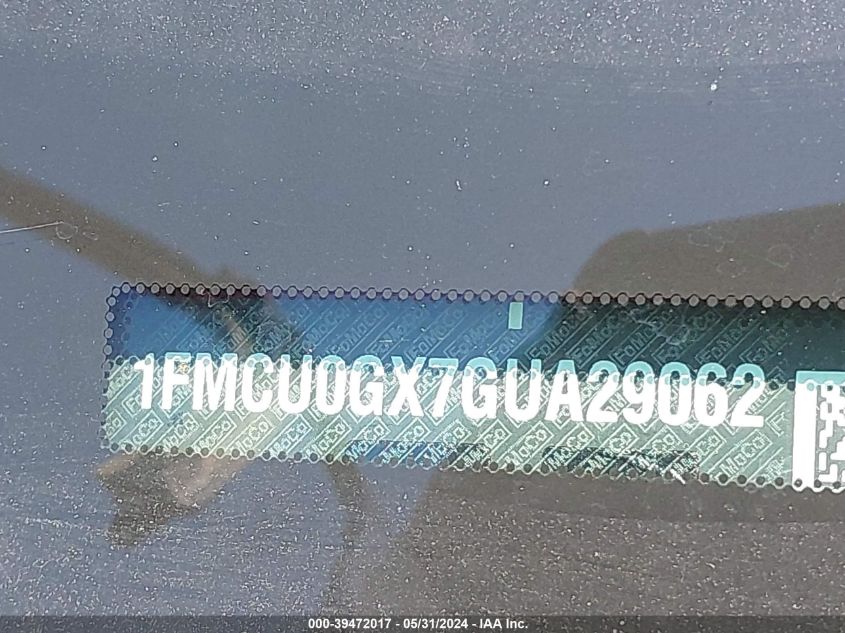 2016 Ford Escape Se VIN: 1FMCU0GX7GUA29062 Lot: 39472017