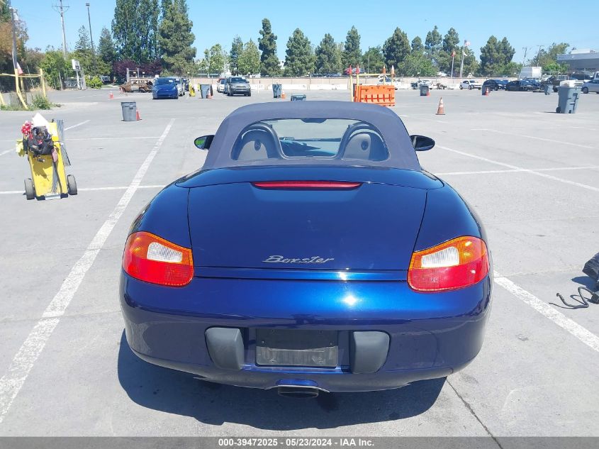 2001 Porsche Boxster VIN: WP0CA298X1S620214 Lot: 39472025