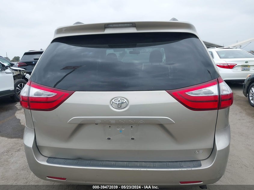 2017 Toyota Sienna Le 8 Passenger VIN: 5TDKZ3DC5HS829689 Lot: 39472039