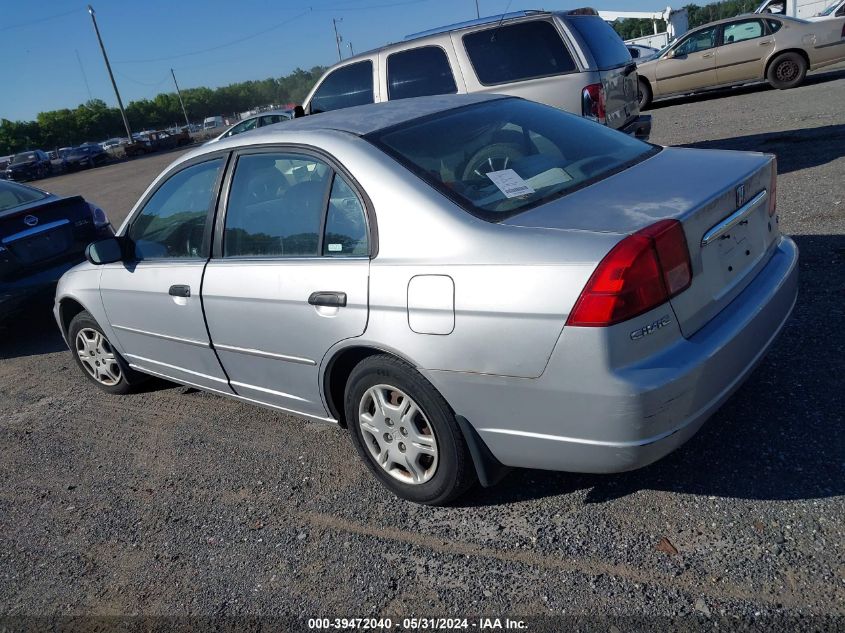 2001 Honda Civic Lx VIN: 2HGES16501H591986 Lot: 39472040