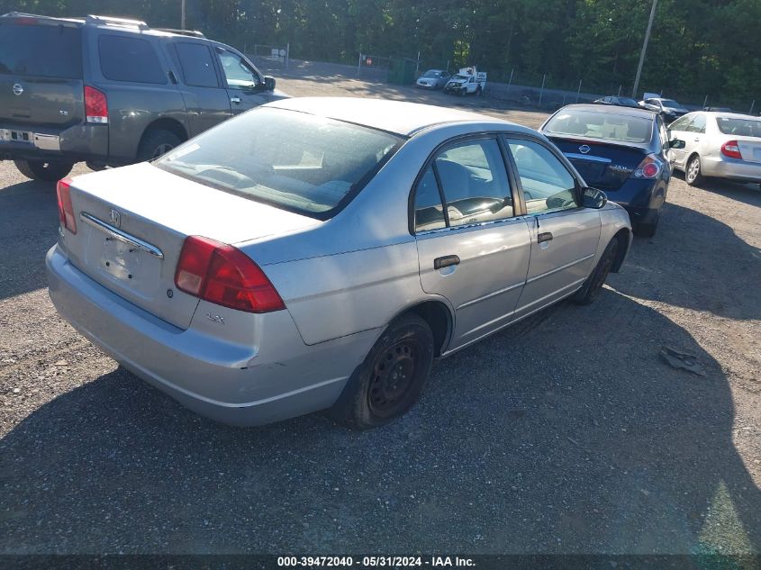 2001 Honda Civic Lx VIN: 2HGES16501H591986 Lot: 39472040