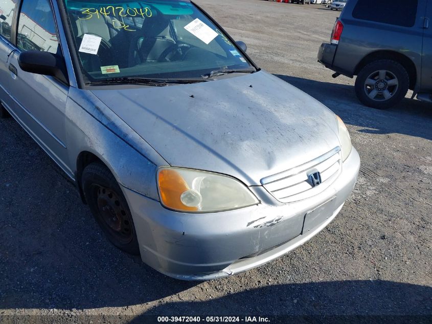 2001 Honda Civic Lx VIN: 2HGES16501H591986 Lot: 39472040