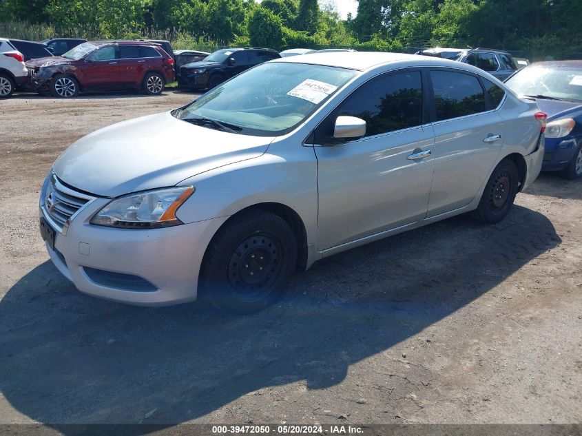 2014 Nissan Sentra S VIN: 3N1AB7AP5EL612565 Lot: 39472050