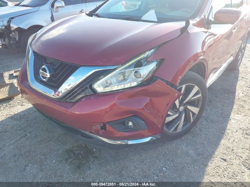 2016 Nissan Murano Platinum VIN: 5N1AZ2MH3GN104089 Lot: 39472051