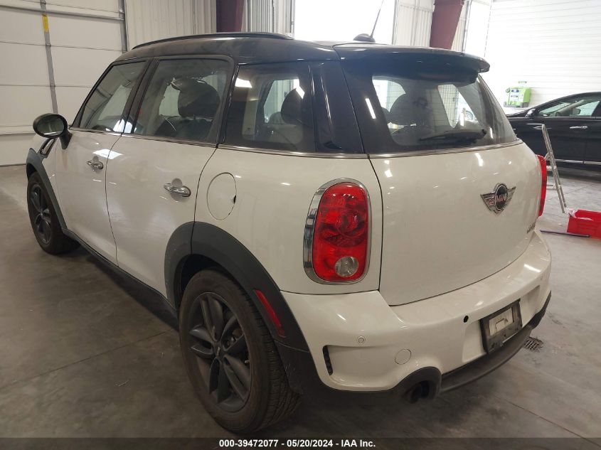 2013 Mini Countryman Cooper S VIN: WMWZC3C56DWP21561 Lot: 39472077