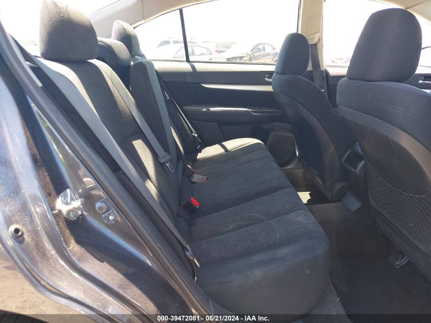 2013 Subaru Legacy 2.5I VIN: 4S3BMBA62D3011680 Lot: 39472081