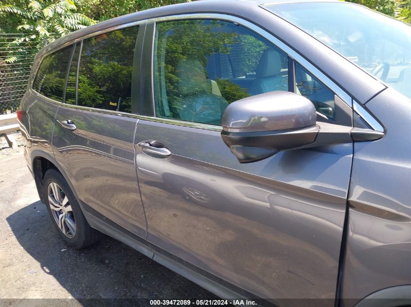 2018 Honda Pilot Ex-L VIN: 5FNYF5H50JB015826 Lot: 39472089