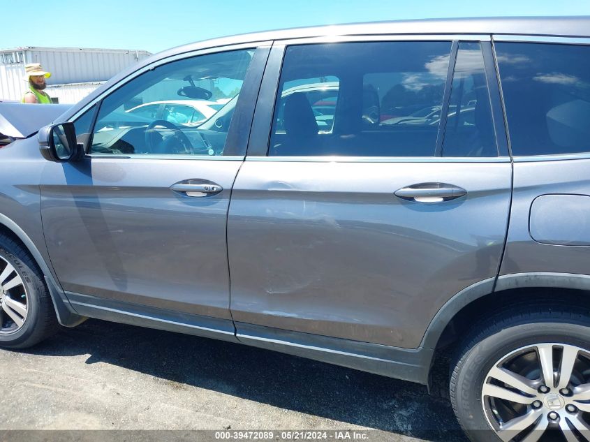 2018 Honda Pilot Ex-L VIN: 5FNYF5H50JB015826 Lot: 39472089