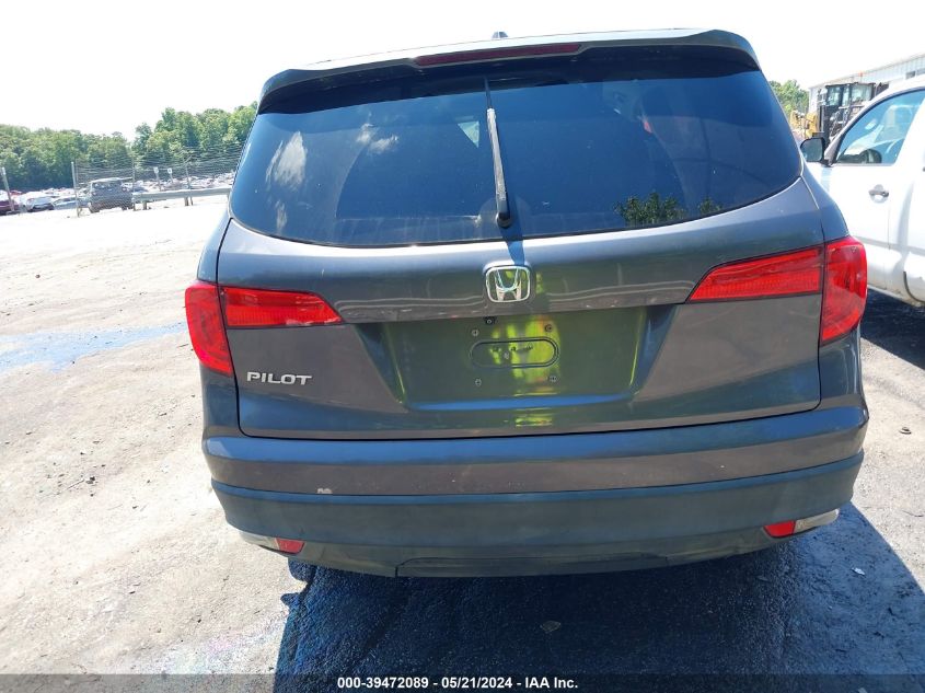 2018 Honda Pilot Ex-L VIN: 5FNYF5H50JB015826 Lot: 39472089