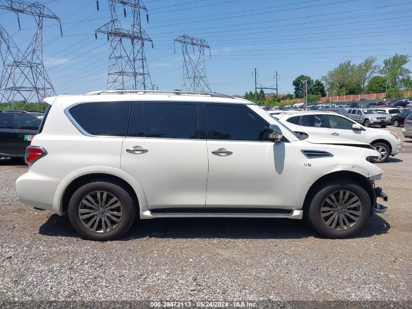 2019 Nissan Armada Platinum VIN: JN8AY2NE0K9758372 Lot: 39472113