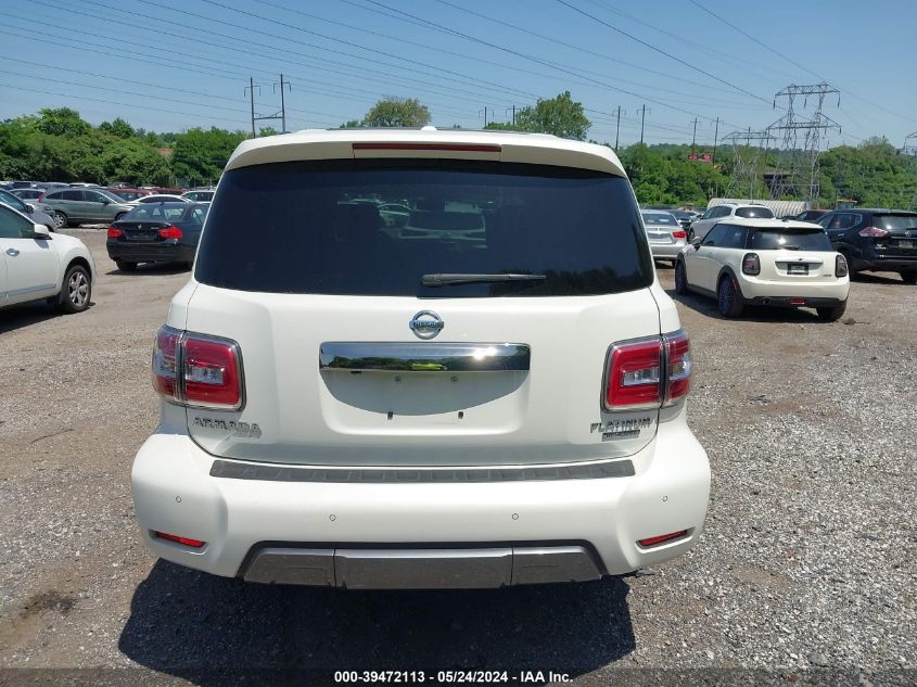 2019 Nissan Armada Platinum VIN: JN8AY2NE0K9758372 Lot: 39472113