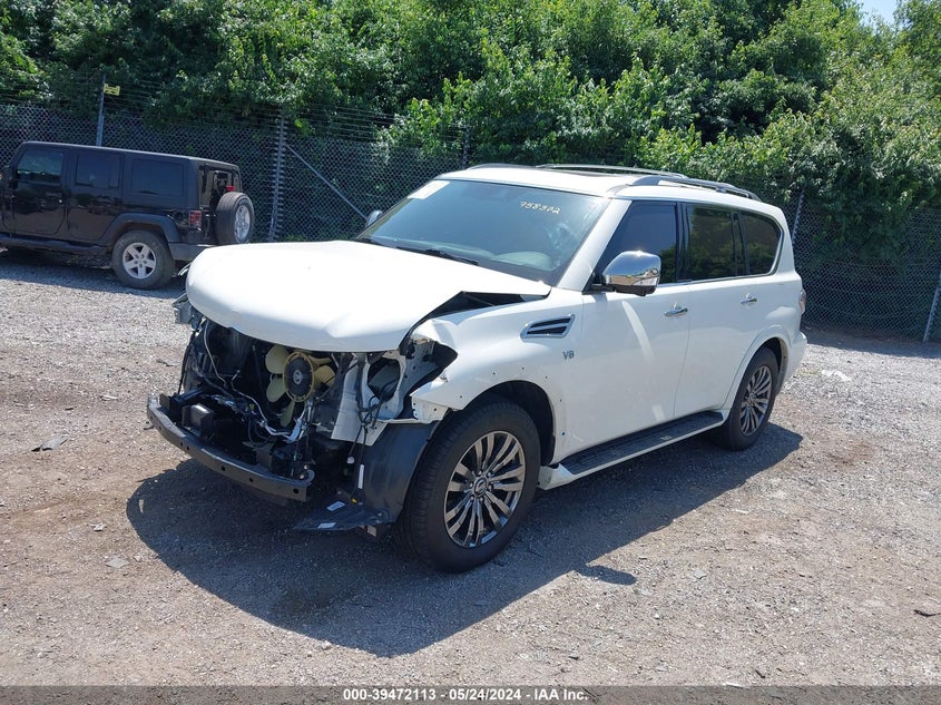 2019 Nissan Armada Platinum VIN: JN8AY2NE0K9758372 Lot: 39472113