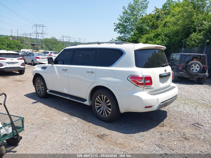 2019 Nissan Armada Platinum VIN: JN8AY2NE0K9758372 Lot: 39472113