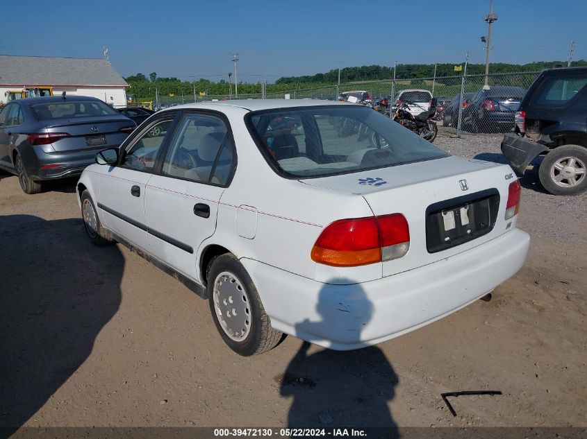 1997 Honda Civic Dx VIN: 2HGEJ6626VH574539 Lot: 39472130