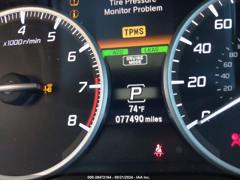 2018 Acura Rdx Advance Package VIN: 5J8TB4H78JL000538 Lot: 39472164