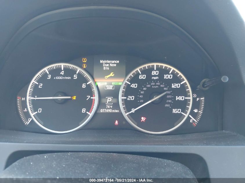 2018 Acura Rdx Advance Package VIN: 5J8TB4H78JL000538 Lot: 39472164