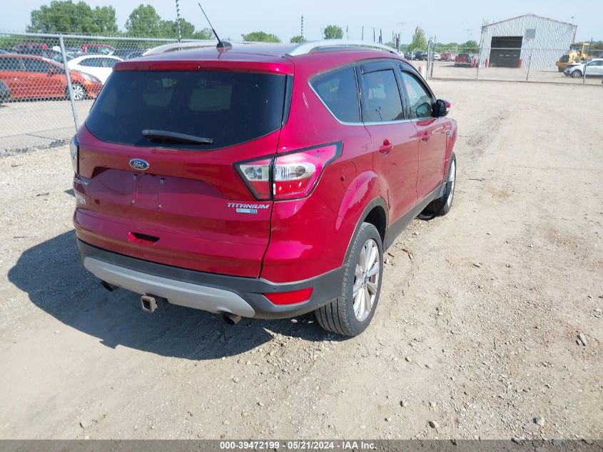 2017 Ford Escape Titanium VIN: 1FMCU9J99HUE31195 Lot: 39472199