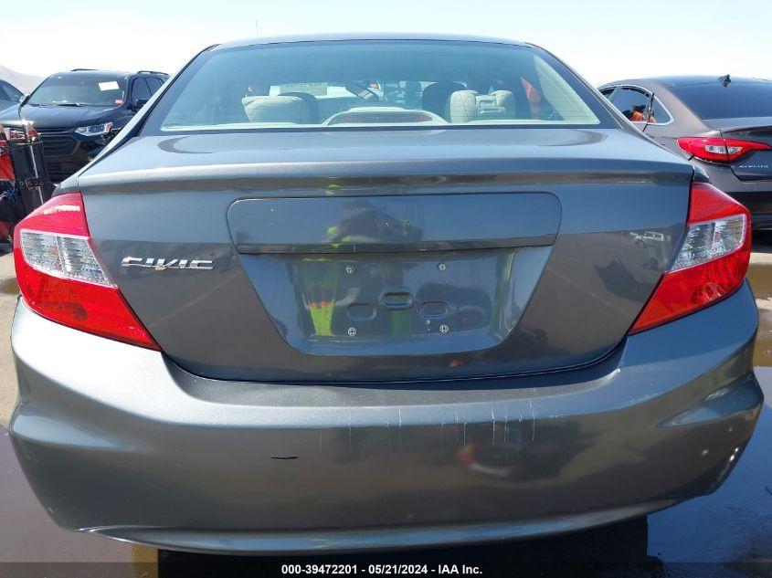 2012 Honda Civic Lx VIN: 19XFB2F59CE323381 Lot: 39472201