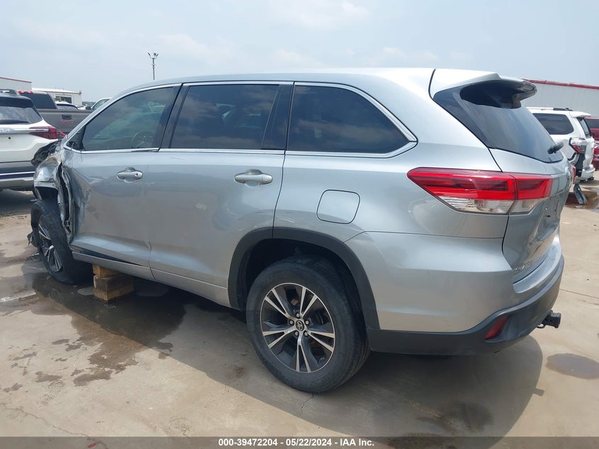VIN 5TDZZRFH2HS228346 2017 TOYOTA HIGHLANDER LE
