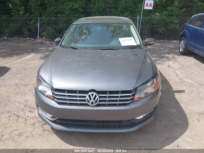 2013 Volkswagen Passat 2.0L Tdi Se VIN: 1VWBN7A34DC144275 Lot: 39472207