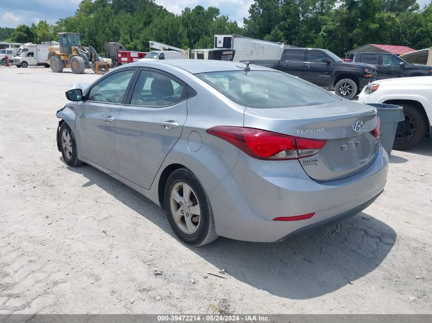 2015 Hyundai Elantra Se VIN: 5NPDH4AE3FH648732 Lot: 39472214