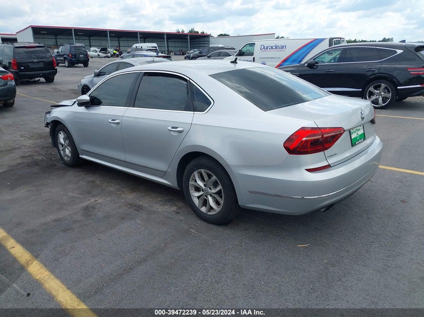 VIN 1VWAT7A31HC016860 2017 VOLKSWAGEN PASSAT 1.8T S