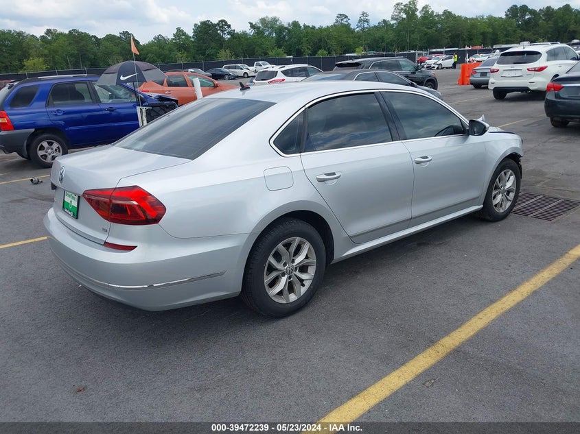 VIN 1VWAT7A31HC016860 2017 VOLKSWAGEN PASSAT 1.8T S