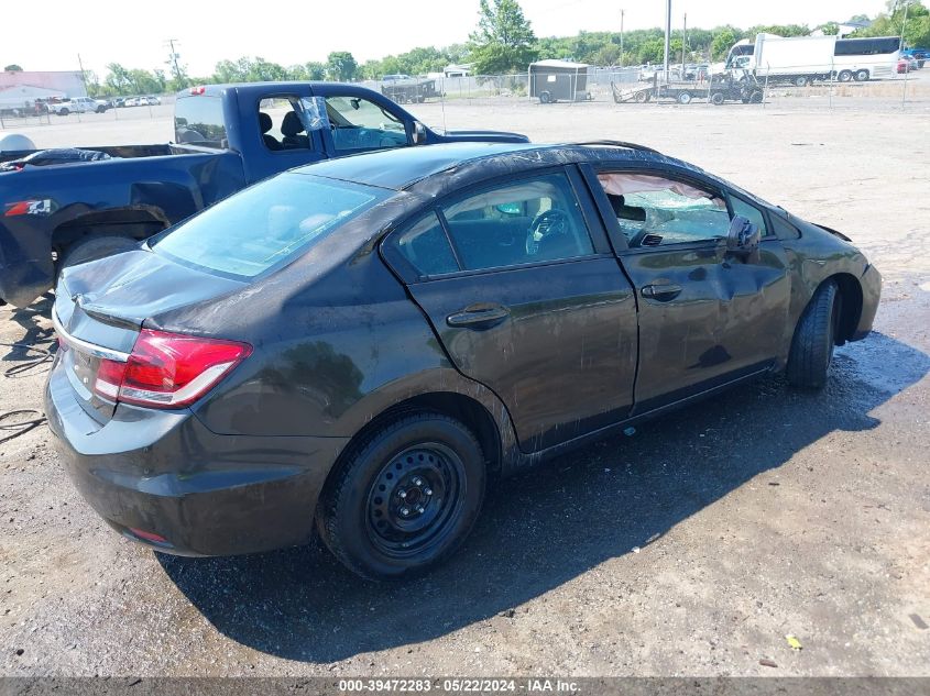 2013 Honda Civic Lx VIN: 19XFB2F52DE206209 Lot: 39472283