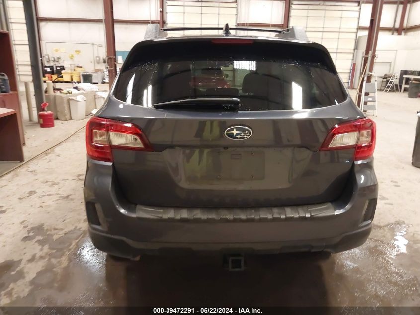 2016 Subaru Outback 2.5I Limited VIN: 4S4BSANC1G3222496 Lot: 39472291